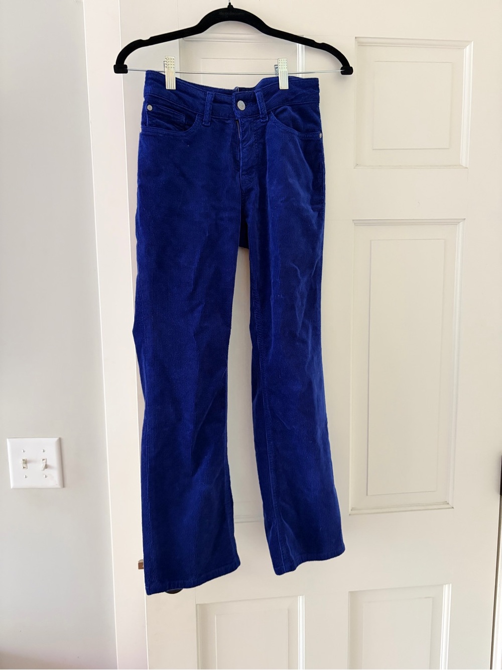 Pilcro Cobalt Blue Corduroy Waistband Pants
